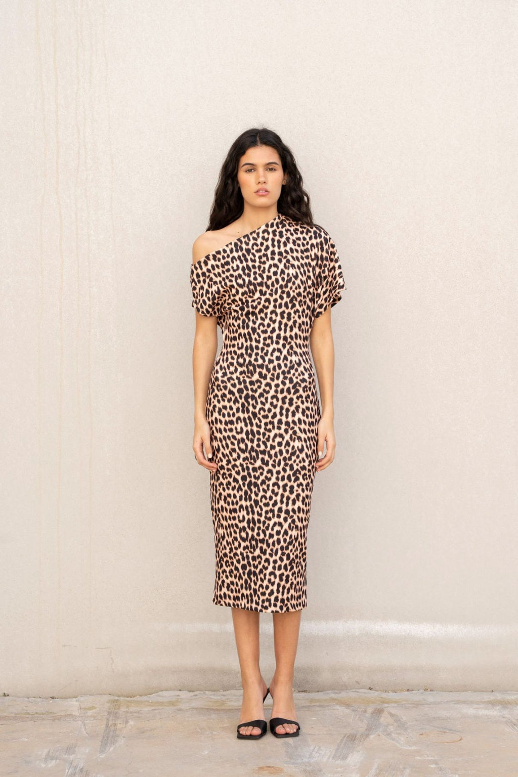 Vestido Midi Animal Print