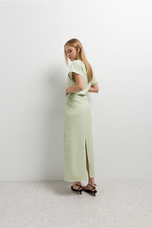 Vestido Cerimónia Midi Verde Menta