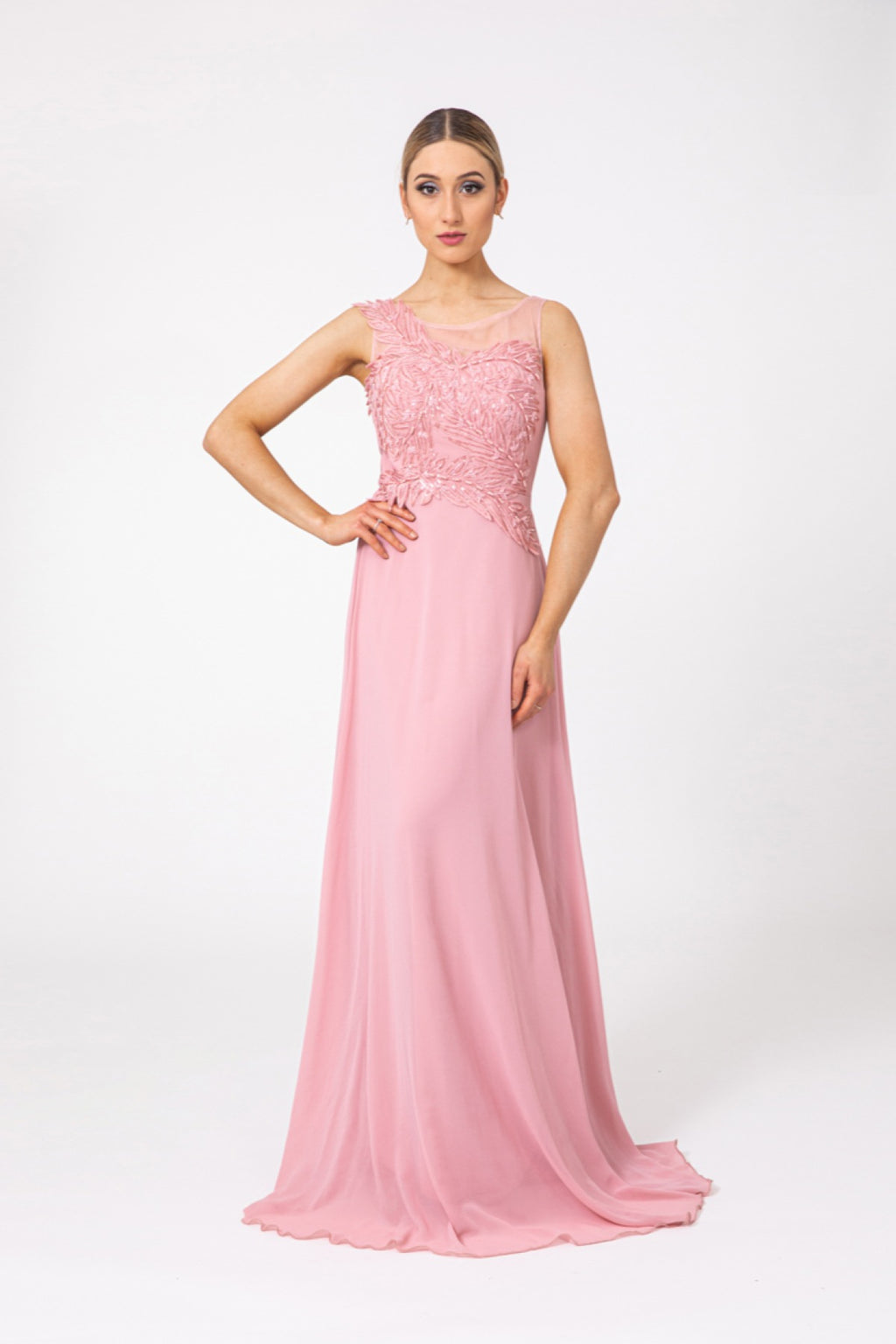 Vestido de Cerimónia Romântico Rosa