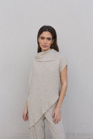 Camisola Estilo Poncho Malha