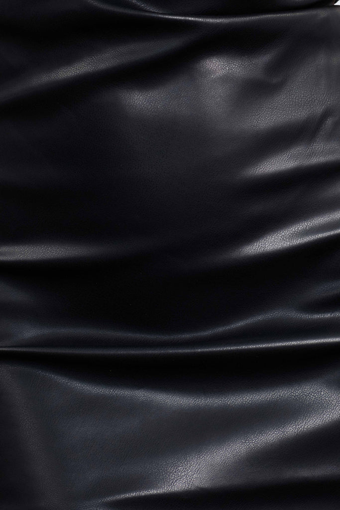 Vestido Midi Efeito Pele