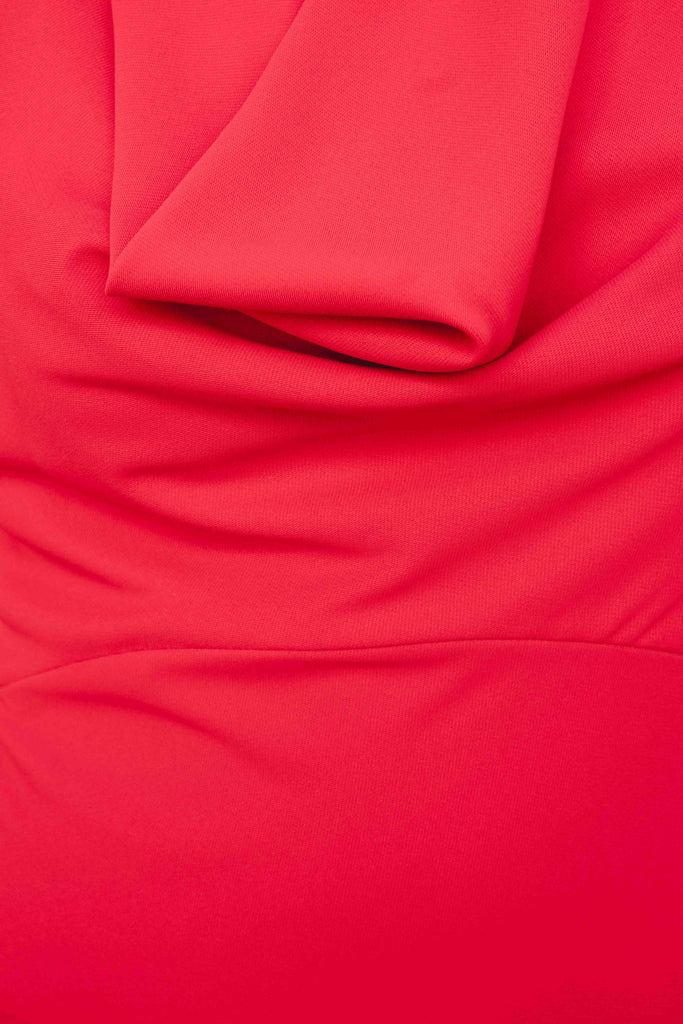 Vestido de Festa Vermelho Pormenor Costas