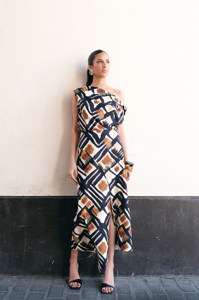 Saia Midi Estampada