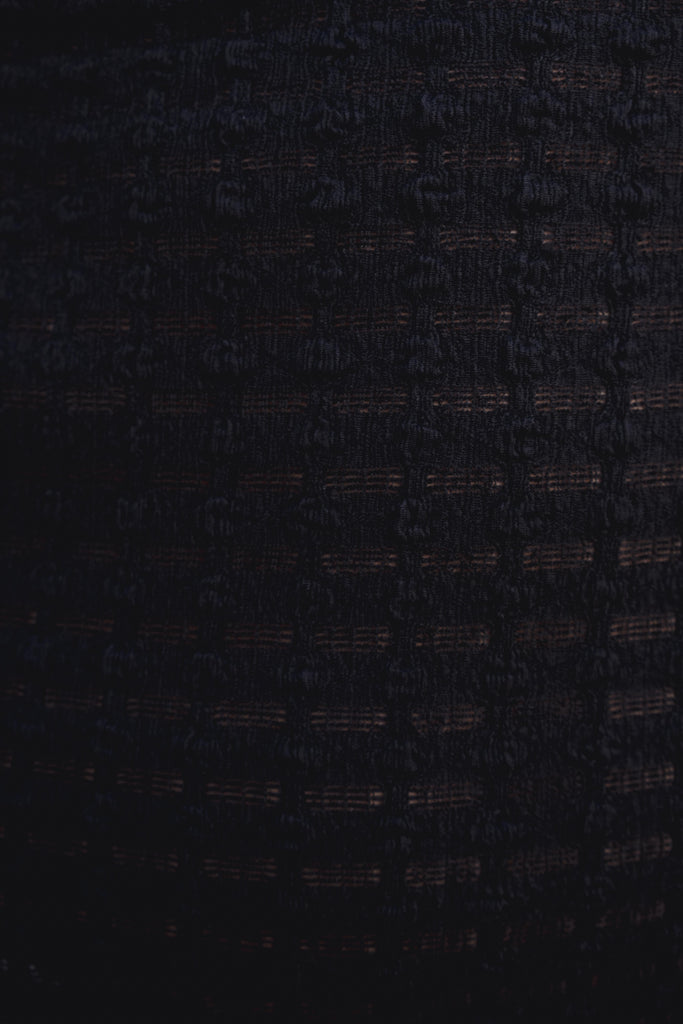 Vestido Midi Malha Aberta Preto