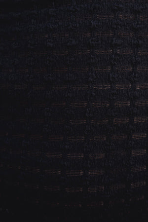 Vestido Midi Malha Aberta Preto