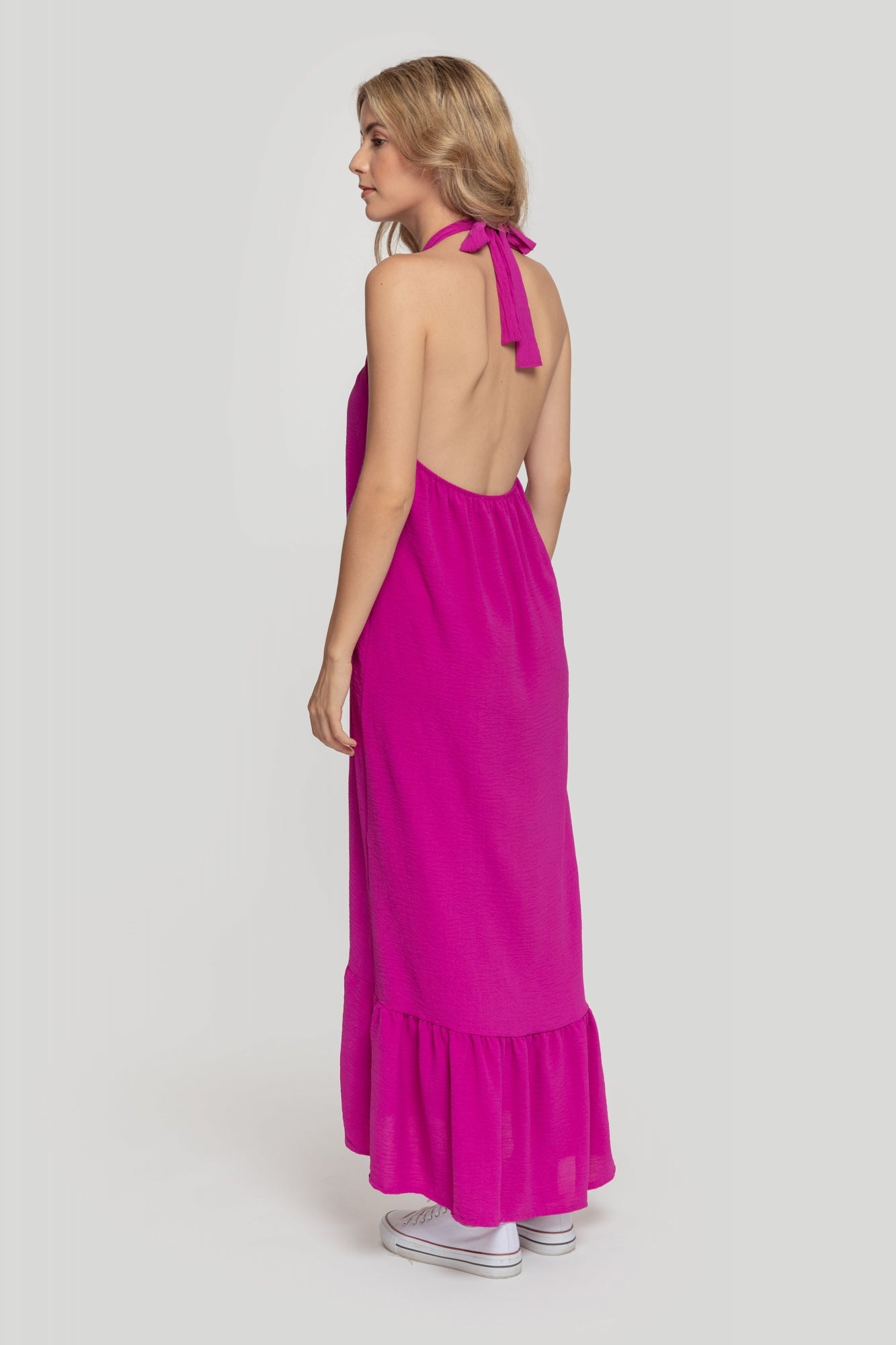 Vestido Halter Violeta