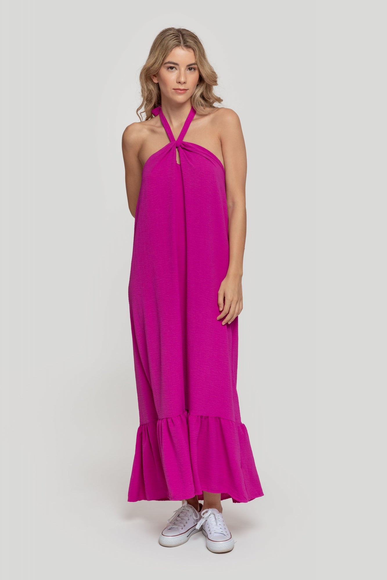 Vestido Halter Violeta