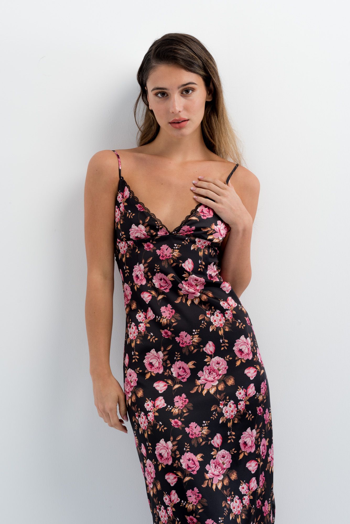 Vestido Alças Estampado Floral