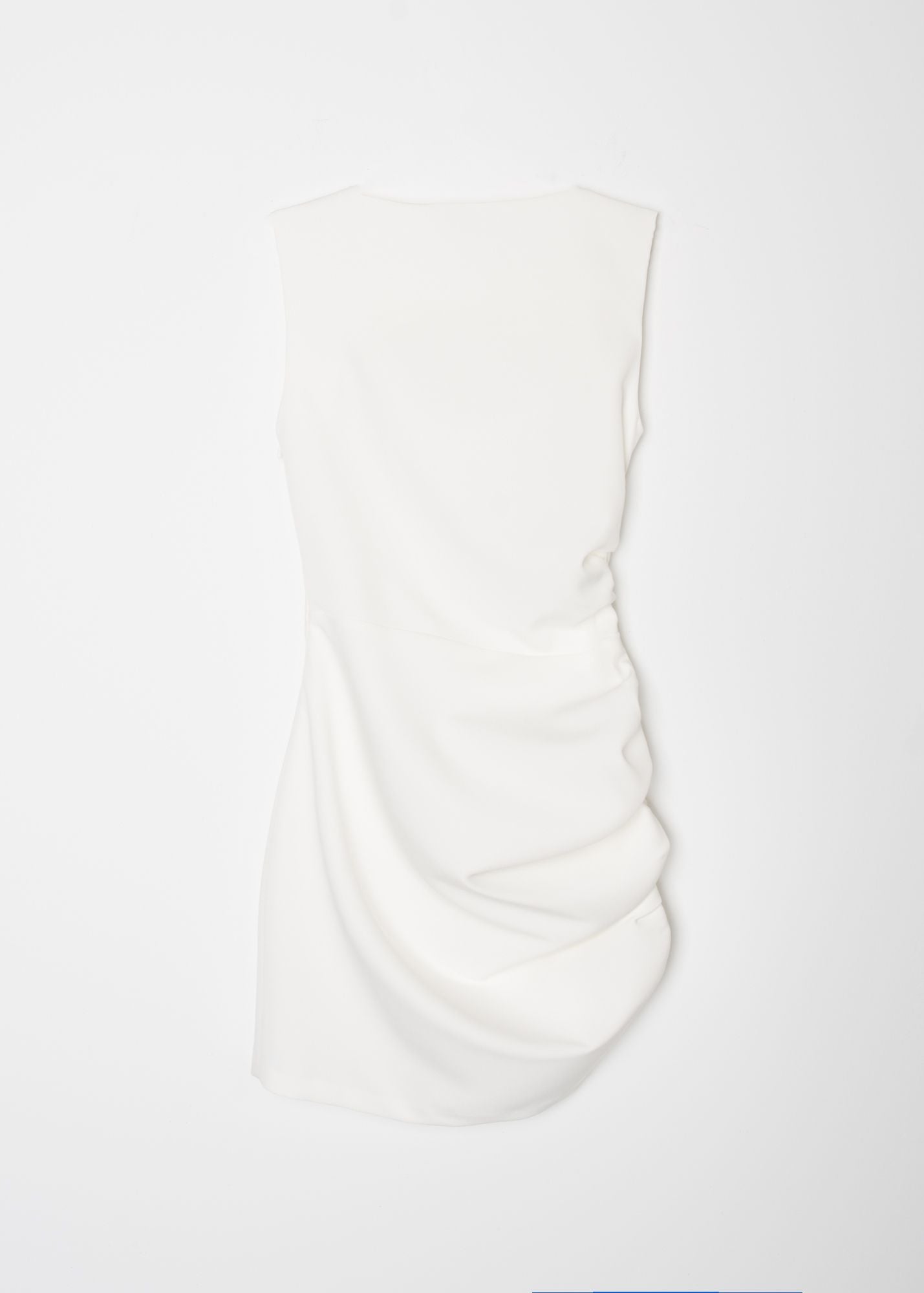 Vestido Curto Drapeado Branco - Queen V